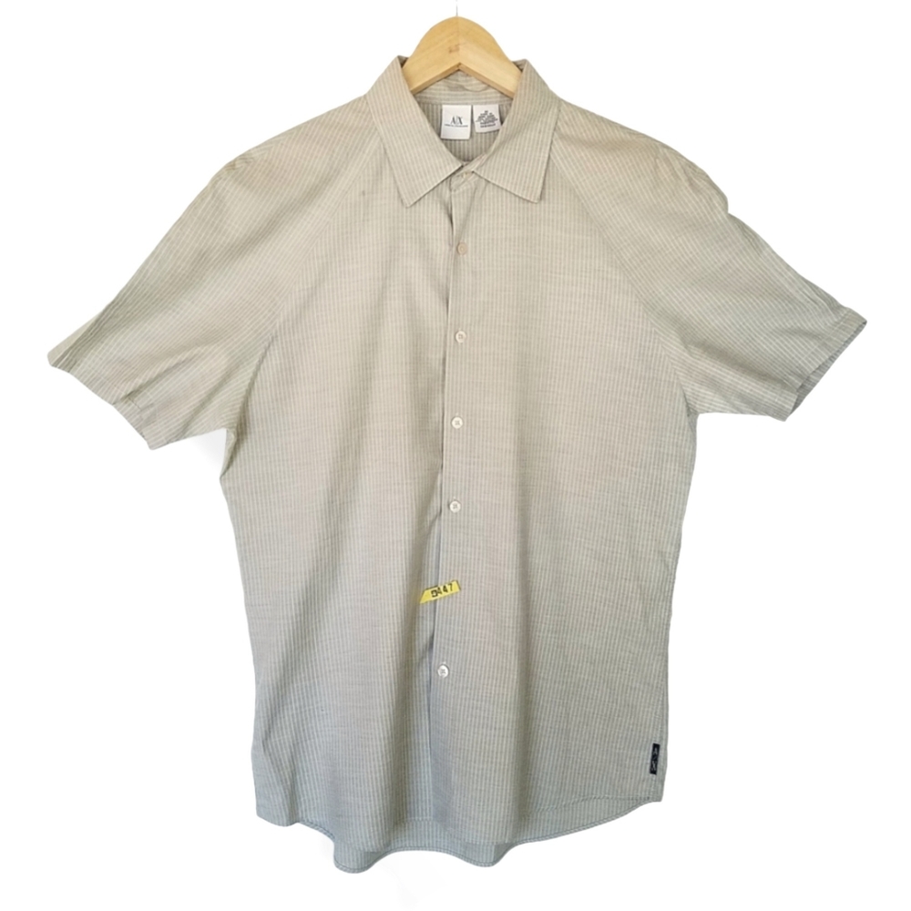 ARMANI EXCHANGE Button Down short sleeve Shirt MEDUIM